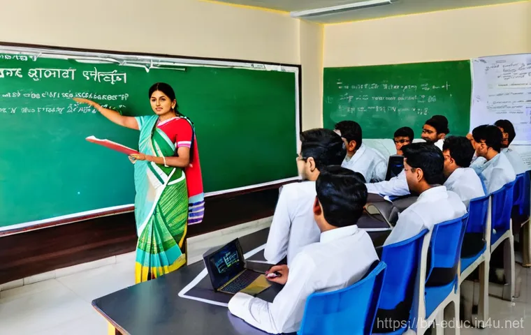 학습권과 교육 기회 균등 - **Prompt:** "An engaging and lively scene inside a modern Bengali school classroom, showcasing inter...